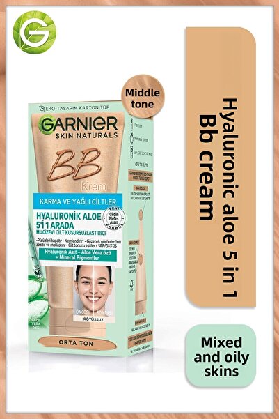 Garnier BB Cream for Mixed and Oily Skin Medium Tone SPF 20 50 ml