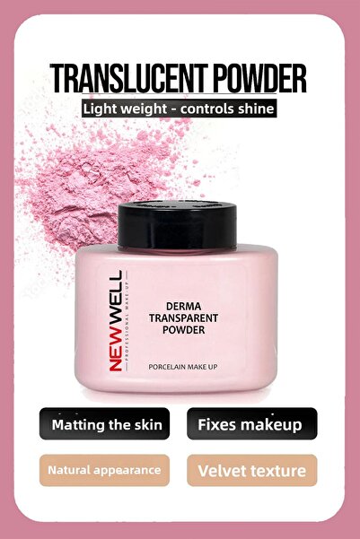 New Well مسحوق وردي شفاف