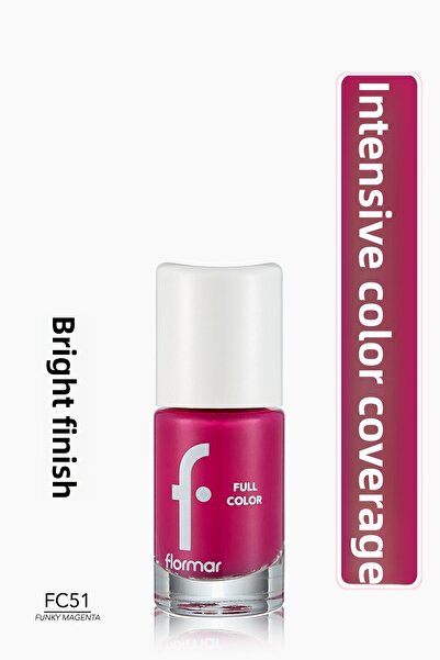 Flormar Full Color Nail Enamel FC51 Funky Magenta