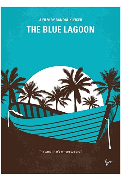 Universal No871 My The Blue Lagoon Дървен декоративен плакат за маса