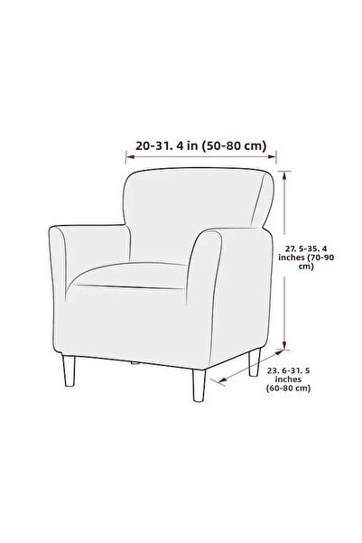 Bright Home Кадифено покритие за диван Еластично покритие за диван | Еластично покритие за стол | 1 БРОЙ |