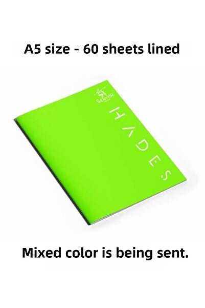 Sentor 60 Sheets Lined School Notebook Pp Cover Wire Stitching A5 Small Size