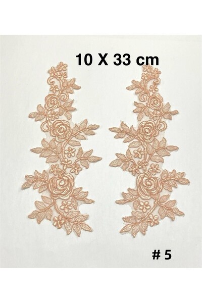 karantuhafiye Guipure Applique / 2 Pack Guipure Applique / Powder Color