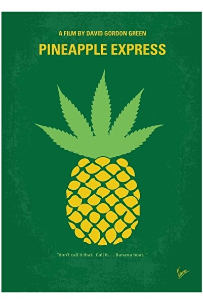 Universal No264- Ξύλινη Διακοσμητική Αφίσα Πίνακα Ανανά Εξπρές