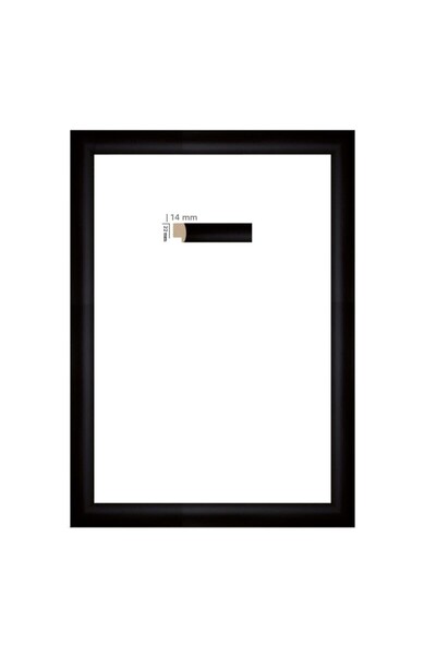 AS TİCARET Rama 25x35 Cm 1 Clasa 22 mm (culoare: negru)