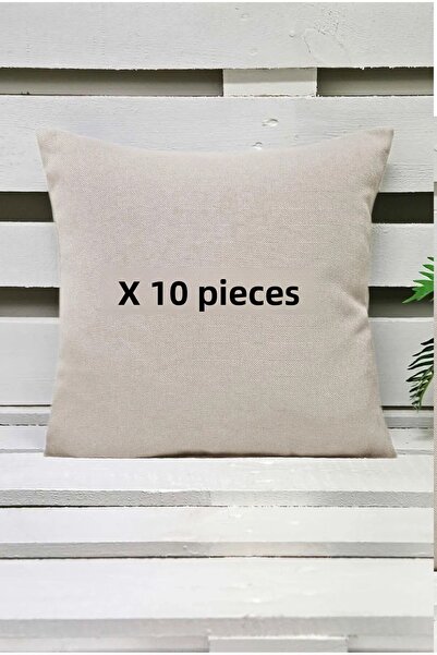 Belomia Home Collection Калъф за възглавница крем 40x40 см 10 броя