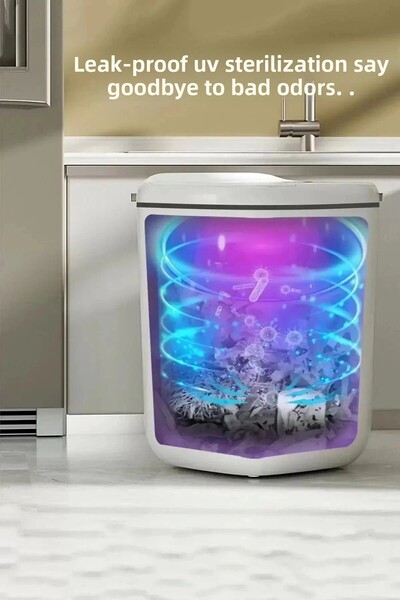 Clevora Smart Technological Sensor Trash Can Light Odor-Proof Kitchen Bathroom Wc of