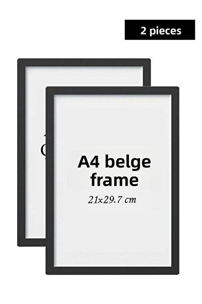 ÖZCANLAR ÇERÇEVE Set of 2 A4 (21x29.7) Diploma Frame Document Frames Certificate Frame