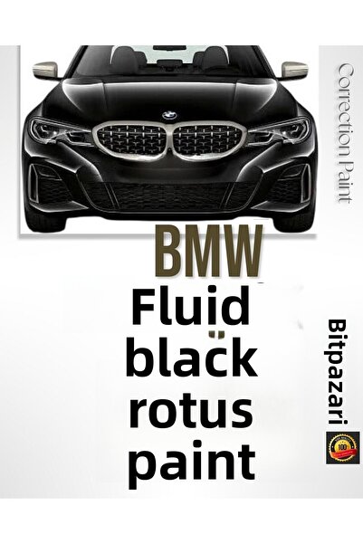 Flea Market BMW 668 أسود - طلاء إعادة تلميع مع فرشاة إزالة الخدوش 20 مل - سلس...