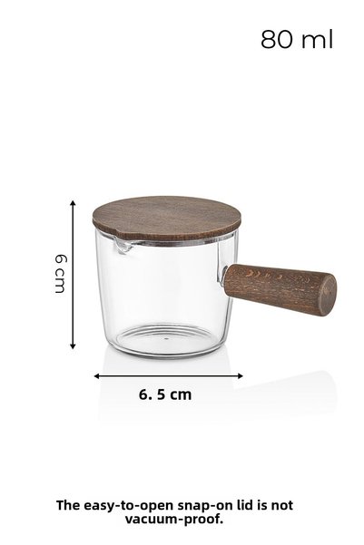 NESS HOME 4 Pieces Acacia Look Stand Jam Bowl Sauce Bowl Tableware Presentation Breakfast Set 80 ml