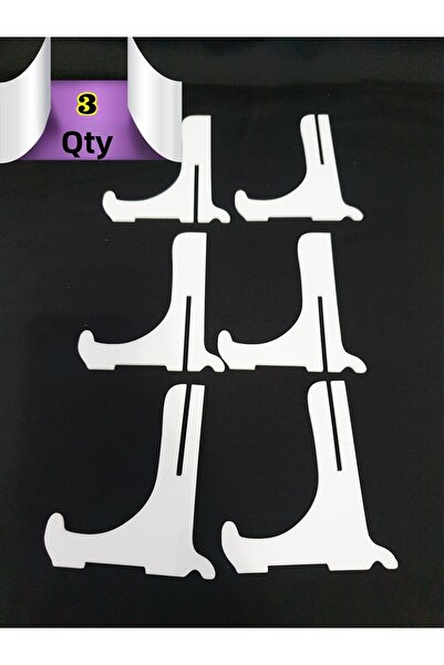 HYL 3 Pieces Plexiglass Stand Decorative Plate Holder 9X11 cm Display Stand Product Presentation Stand