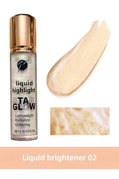 NUNUKO هايلايتر سائل ستار جلو - تأثير ترطيب ومنظار رطب (صبغة غنية)