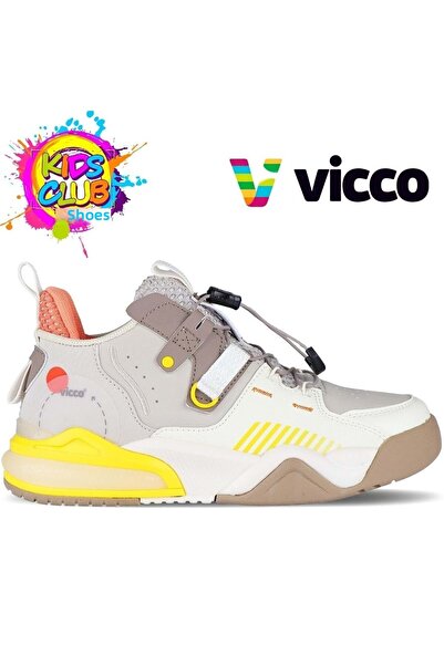 Kids Club Shoes حذاء رياضي للأطفال من Vicco Yard - بيج عالي الارتفاع