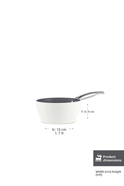 Karaca X Refika Swiss Crystal Metal Milk Jug with Handle 18 cm Creamy