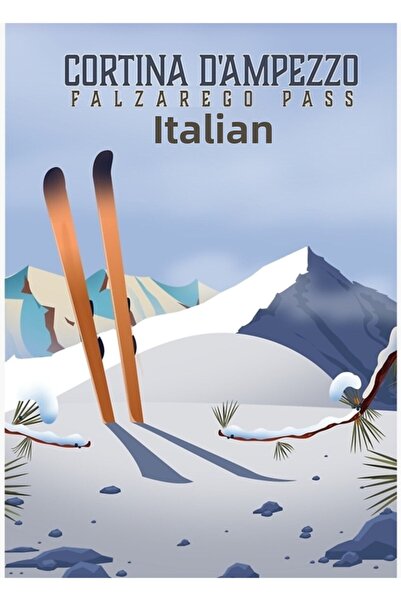 Universal Κορτίνα Νταμπέτσο Ιταλία Καγιάκ Αφίσα Πίνακας Ξύλινη Αφίσα Διακοσμη...