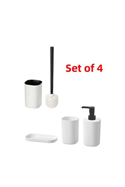 IKEA Set de 4 set de baie Suport pentru periuță de dinți Suport pentru săpun ...