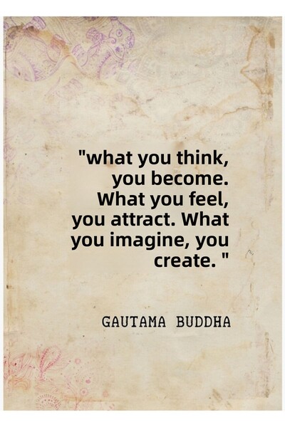 Universal Επιτραπέζια Ξύλινη Διακοσμητική Αφίσα Βούδα Γκαουτάμα