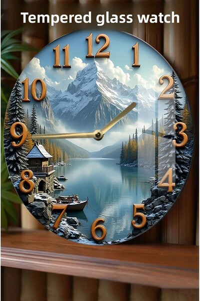 kutuTR Stylish Design 3D Look Tempered Glass Watch – 33 cm Csdw080