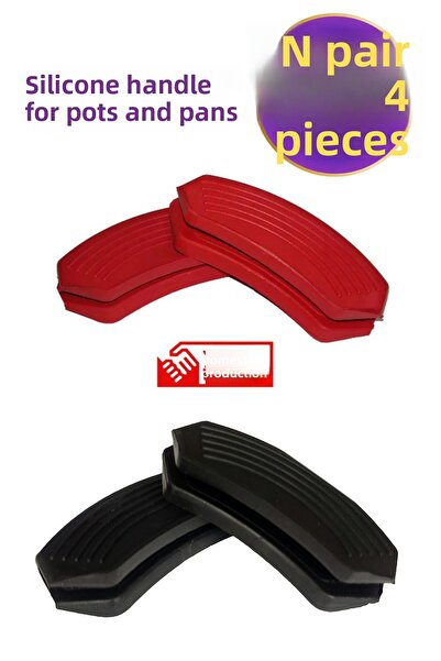 SG Dizayn قفازات سيليكون لمقابض الأواني غير قابلة للالتصاق مقاومة للحريق مقاس 9 × 4 سم ملونة مكونة من زوجين من 4 قطع