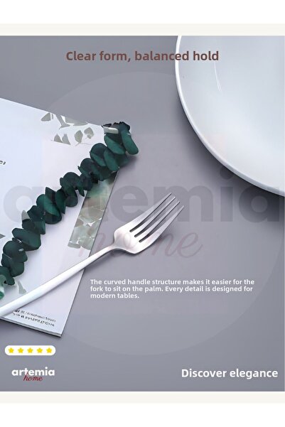 DMR LİFE New Vega 30 Piece Fork Spoon Knife Set |   Simple |   6 People |   18/10 Stainless Steel