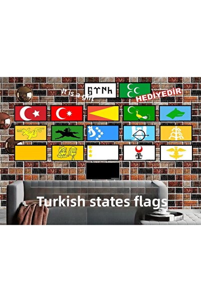 Hayal Poster Statele Turce Poster MDF 10x20 16 buc