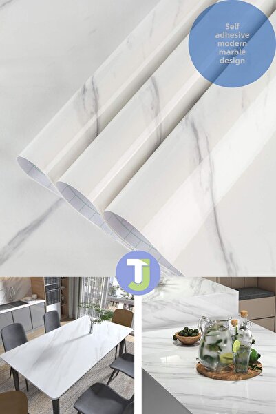 Technojet Self-adhesive Marble Pattern Foil Kitchen Bathroom Countertop Wall ...