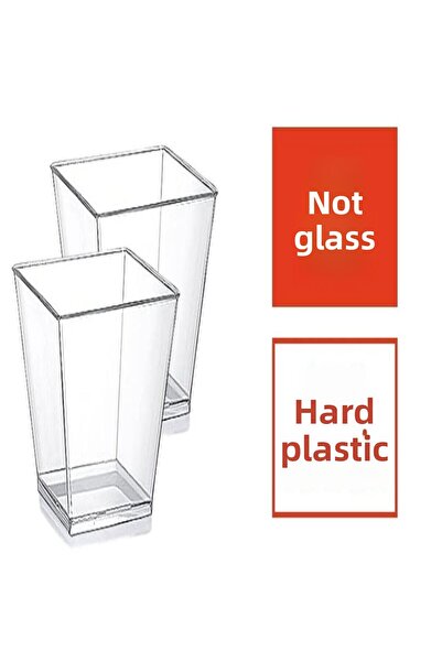 DÜVENCİ TİCARET 20Pcs Mini Presentation Bowl Magnolia Ice Cream Pudding Dessert Appetizer Salad Cup Container Hard Plastic Mica Bowl