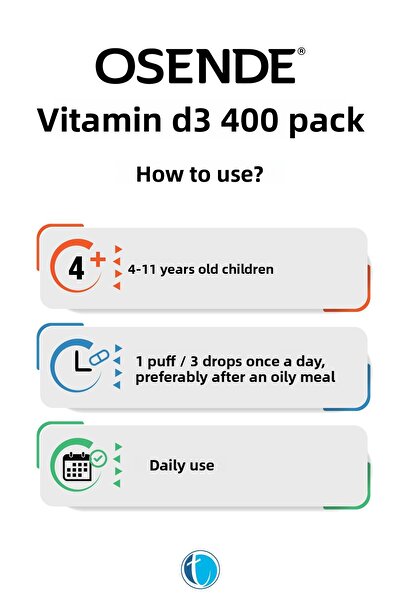 Osende Vitamin D3 400 Iu Drops 20 ml