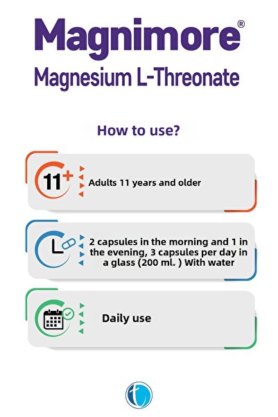 Magnimore Magnesium L-Threonate 90 Capsules 8680133001581