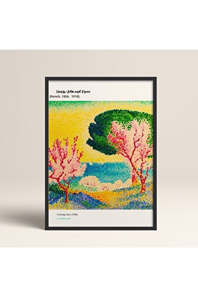 HOMEPACK Încadrat Modern Henri-edmond Cross 30x40cm 40x60cm 50x70cm Lemn alb negru Mdn009