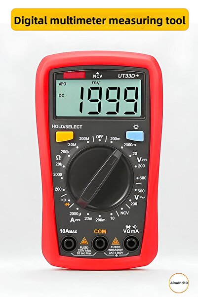 Badem10 أداة قياس كهربائية رقمية متعددة المقاسات بحجم كف اليد، مقياس التيار ا...