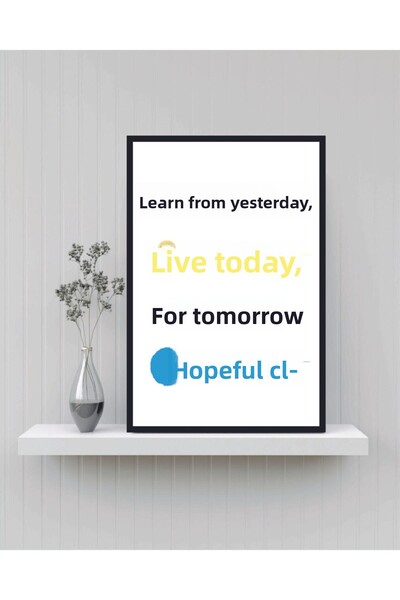 Minik Dükkan Χθες Σήμερα Αύριο Πίνακας Ζωγραφικής