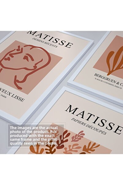 HOMEPACK Set cadru laminat alb 3 piese Pictură Hpn019