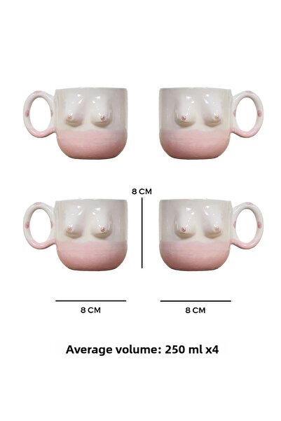 Hulganz Handmade Ceramic Mug Women's Breast / Breasted Tea Coffee Cup Mug Cup