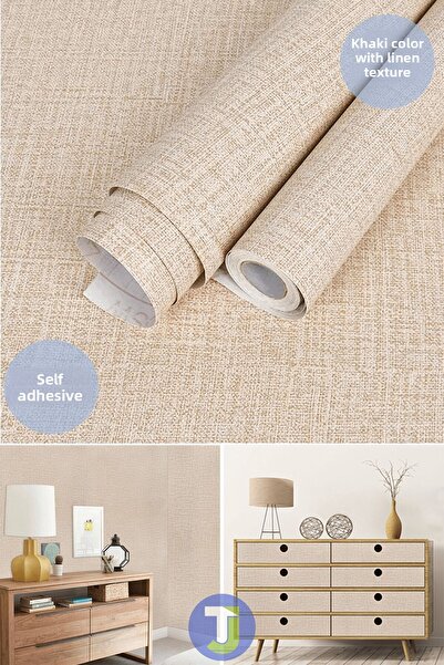 Technojet Αυτοκόλλητο λινό Look Κουζίνα Μπάνιο Πάγκος τοίχου Ντουλάπι Τραπέζι Κάλυμμα 60X100cm