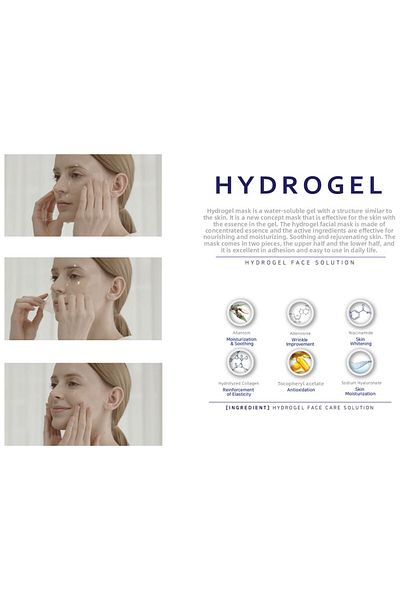 Provega |   Beauugreen Antioxidant Glutathione Hydrogel Mask |   5 Pieces