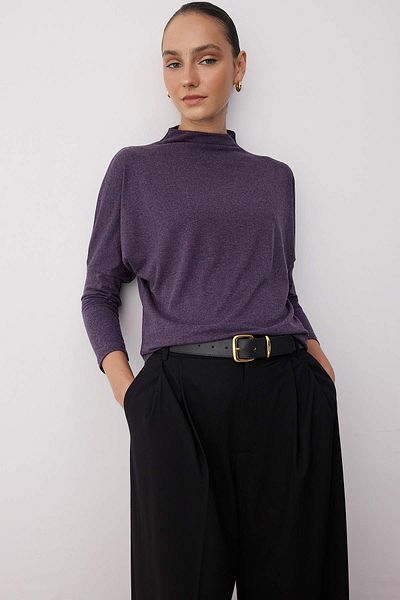 Trendyol Collection Plum Knitted Blouse Twoaw26Bz00136