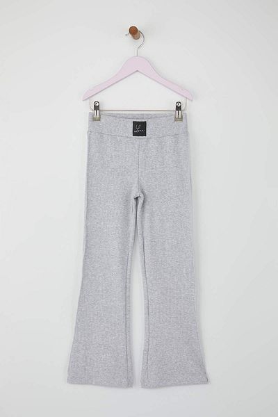 TRENDYOLKIDS Schwarz-graue zweiteilige flache Strickleggings für Mädchen TKDAW26TA00003