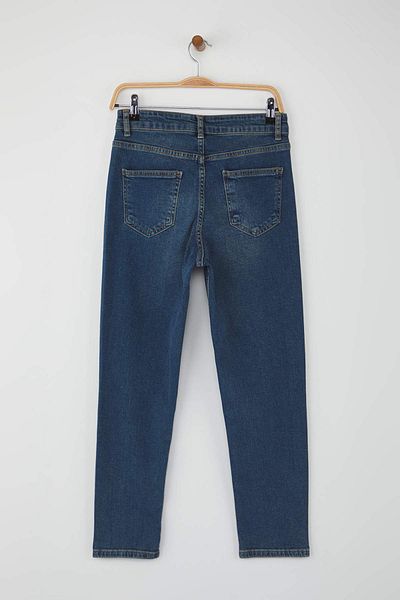Trendyol Collection Blue High Waist Comfort Mom Jeans Twoaw26Je00056