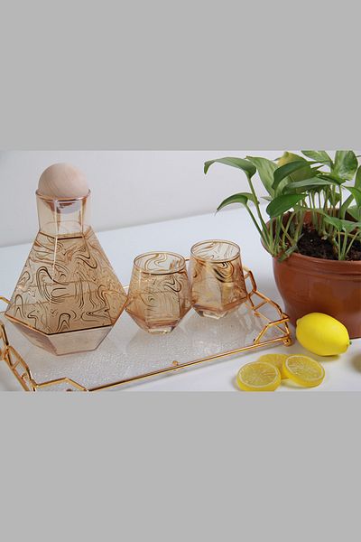 Generic Jack's Beverage Pitcher with Glasses