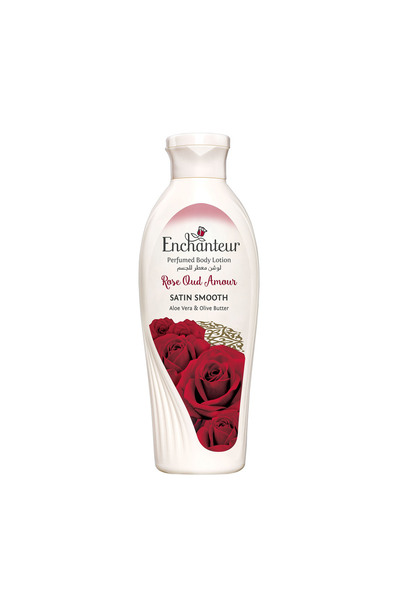ENCHANTEUR لوشن ساتان سموث روز عود آمور مع الصبار وزبدة الزيتون 250 مل