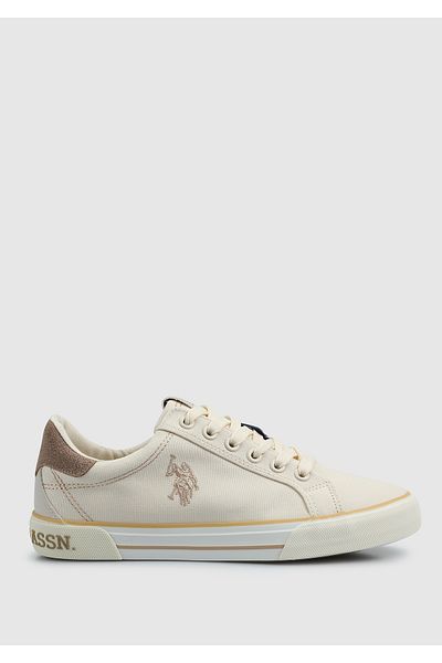 U.S. Polo Assn. حذاء رياضي نسائي من RACHEL 5FX باللون البيج