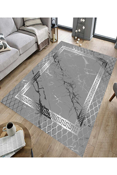 GNL HOME Geometrik Desenli Dijital Baskı Yıkanabilir Salon,Mutfak,Koridor,Bal...