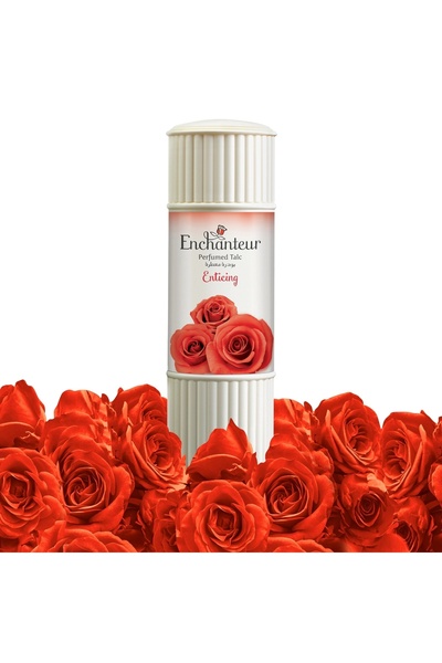 ENCHANTEUR بودرة التلك المعطرة الجذابة 125 جم - عطر يدوم طويلاً لبشرة حريرية