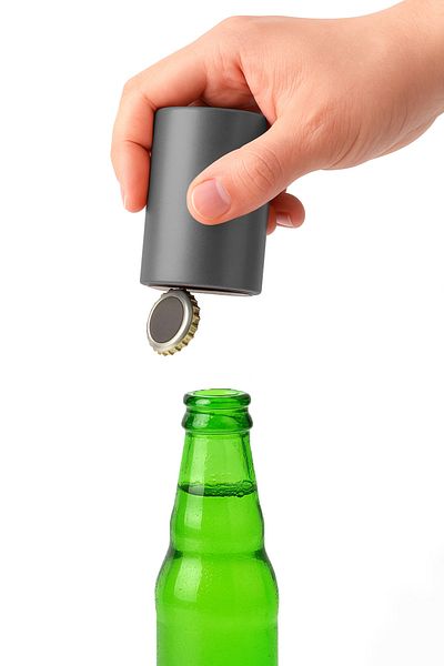 ihvanonline Deschizător automat de sticle cu magnet Smoked