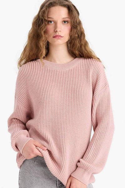 DeFacto Regular Fit Crew Neck Sweater H6905Az25Wn