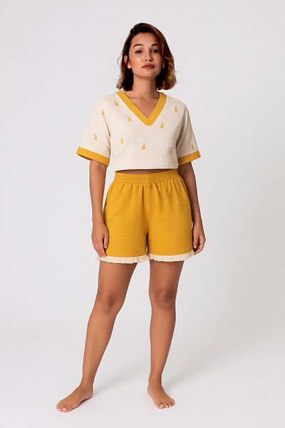 Ellia Soft Natura Soft Summer Double Set |   Muslin Crop Set |   100% Cotton