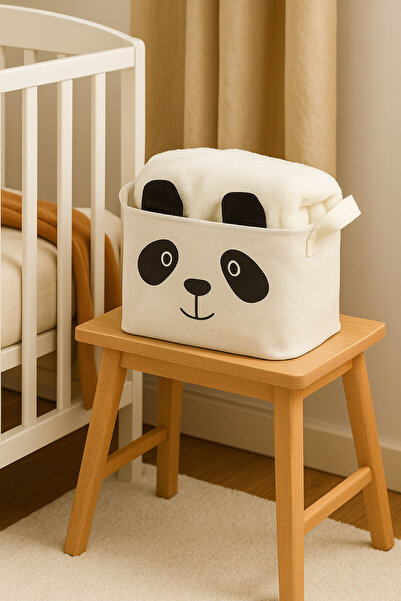 LUXWAY HOME Panda 1 Правоъгълна кошница Сгъваема декоративна кошница за организиране - Многофункционална употреба