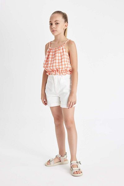 DeFacto Girl's Checkered Blouse - C1081A824SM