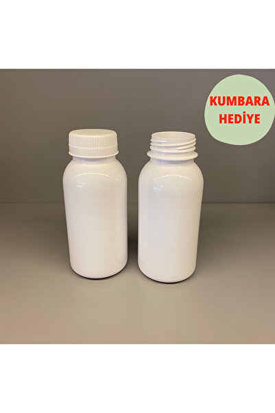 Erbaşlar 23 Adet 250 ml Yuvarlak Detox, Sporcu, Diyet Içecek-Boş Beyaz Sert Pet Şişe(BEYAZ KİLİTLİ KAPAKLI)